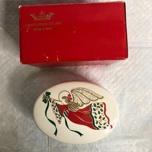 New Christopher Stuart angel song trinket box